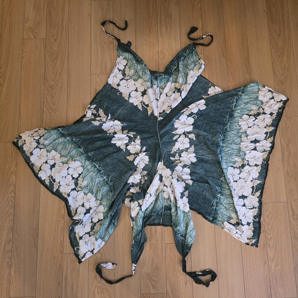 Hibiscus Collection Hawaii Wrap Pants-OSFM - Picture 9 of 13